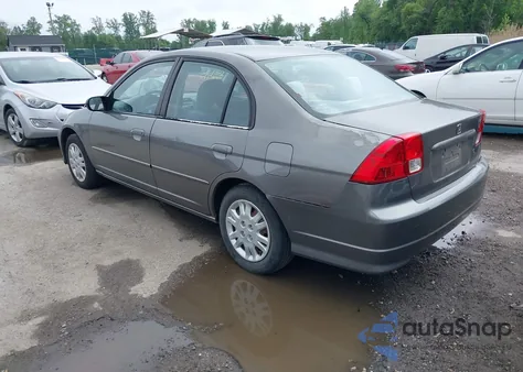 2005 Honda Civic Lx из США, поврежденный, VIN 2HGES16535H504295